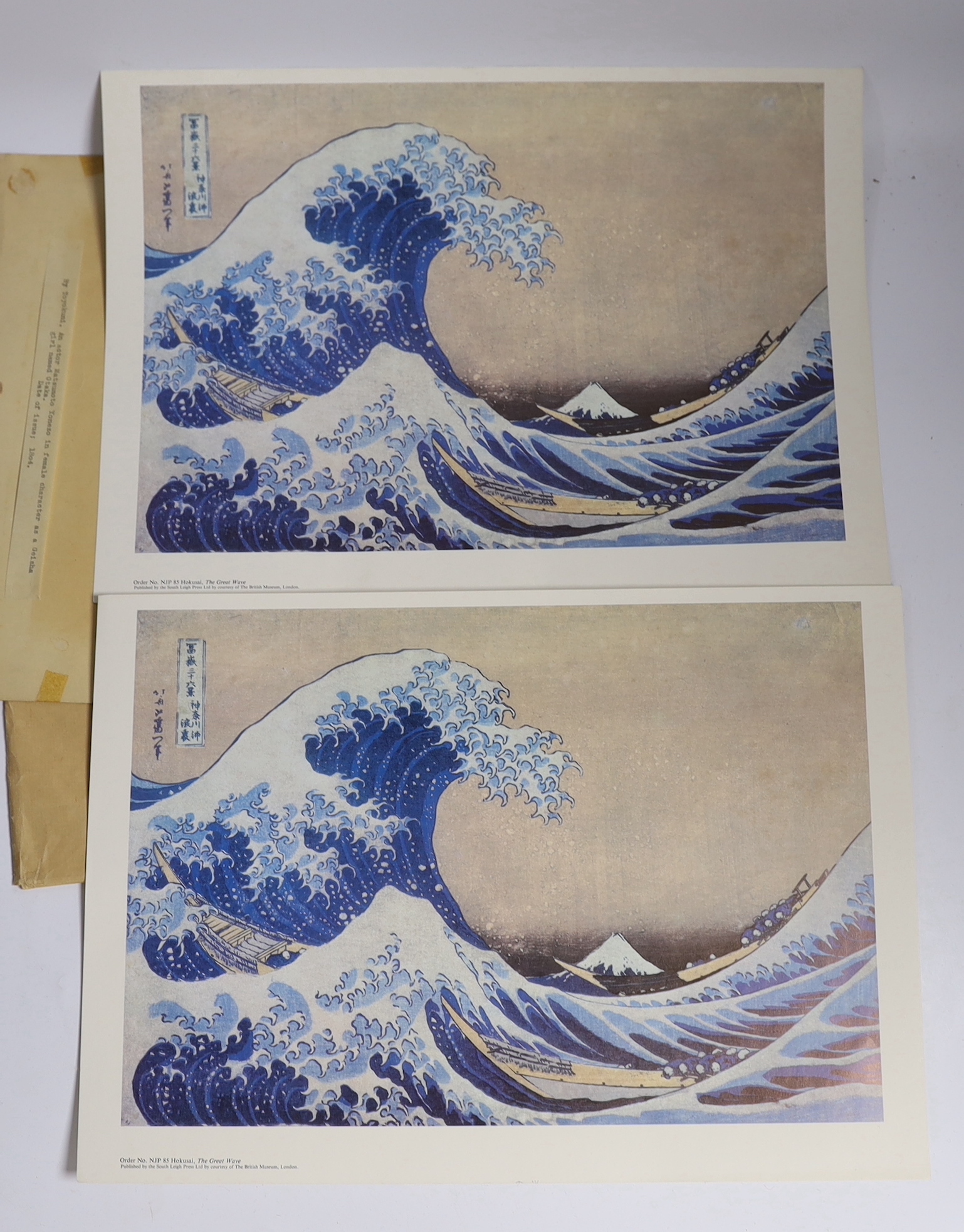 19th century Japanese school, two woodblock prints, Females wearing kimonos, 38 x 26cm, unframed
